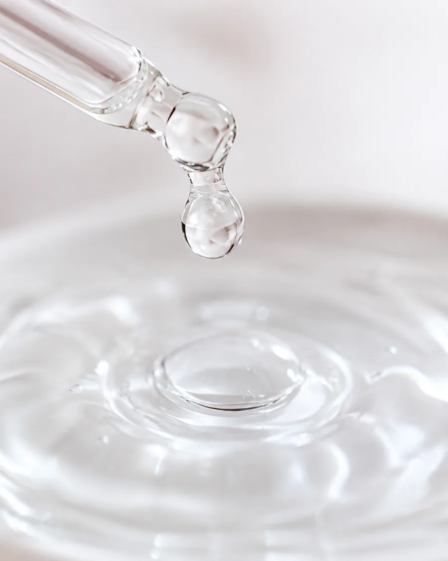 Watery serum texture